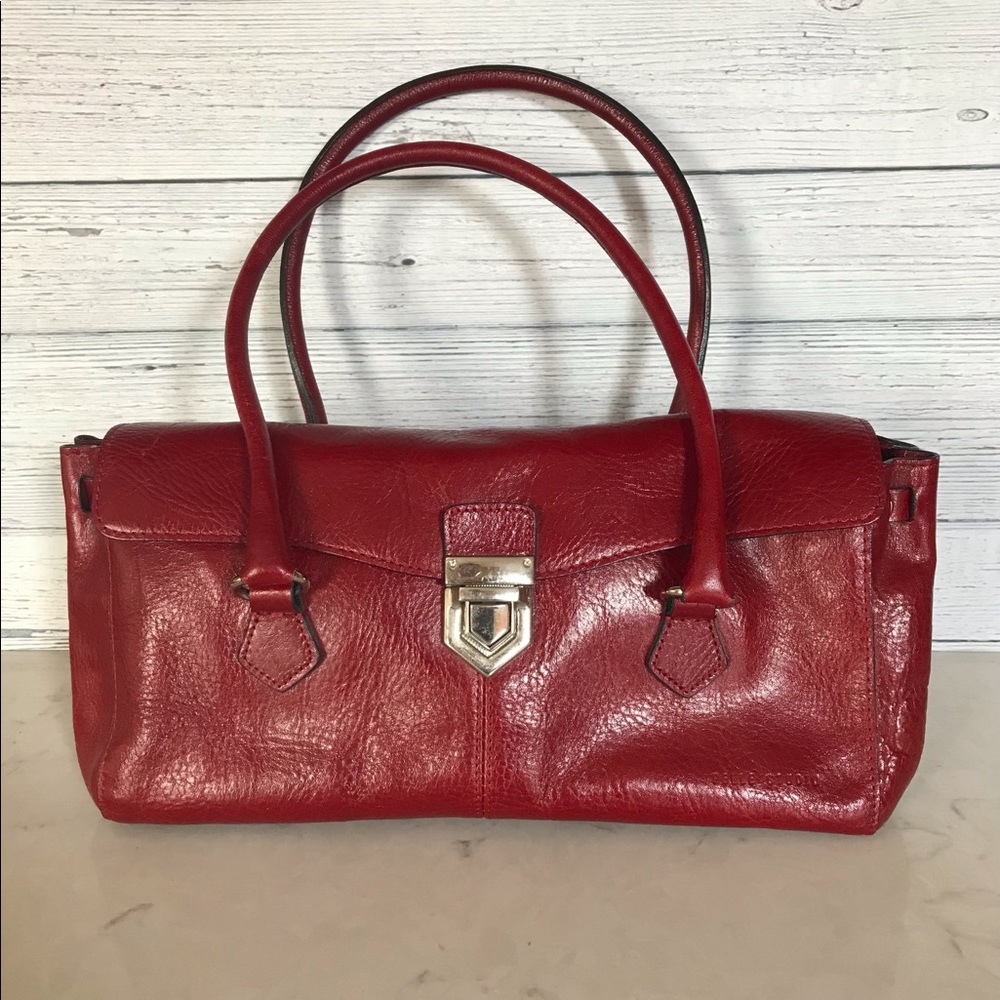 Vtg Wilsons Leather Pelle Studio Baguette Purse